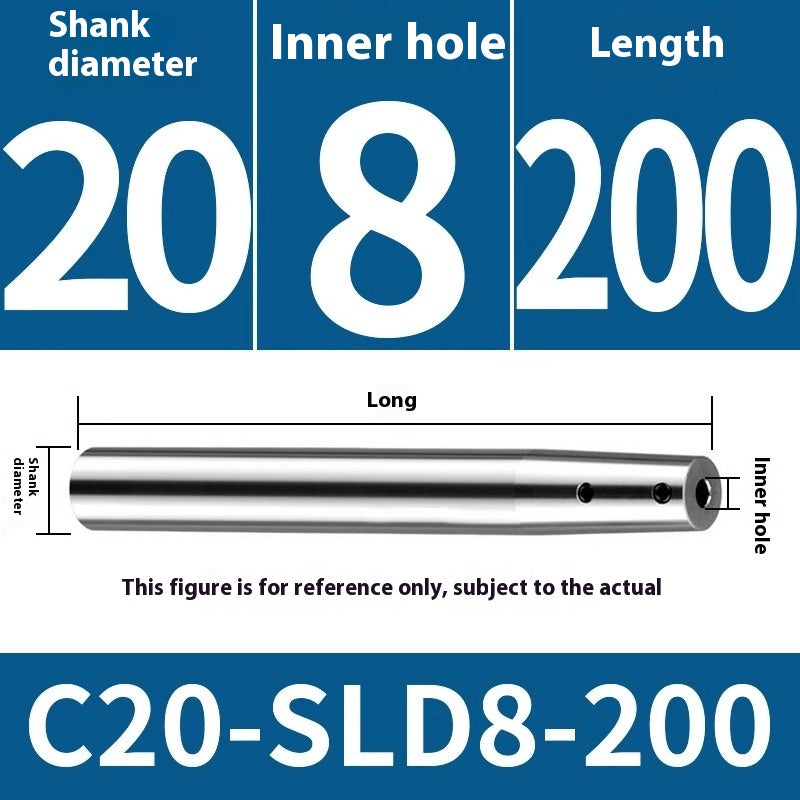 2059-High precision side solid SLD extension rod CNC milling cutter extended rod small diameter straight handle deep cavity avoidance C12C16C20 Shandong Denso Pricision Tools Co.,Ltd.